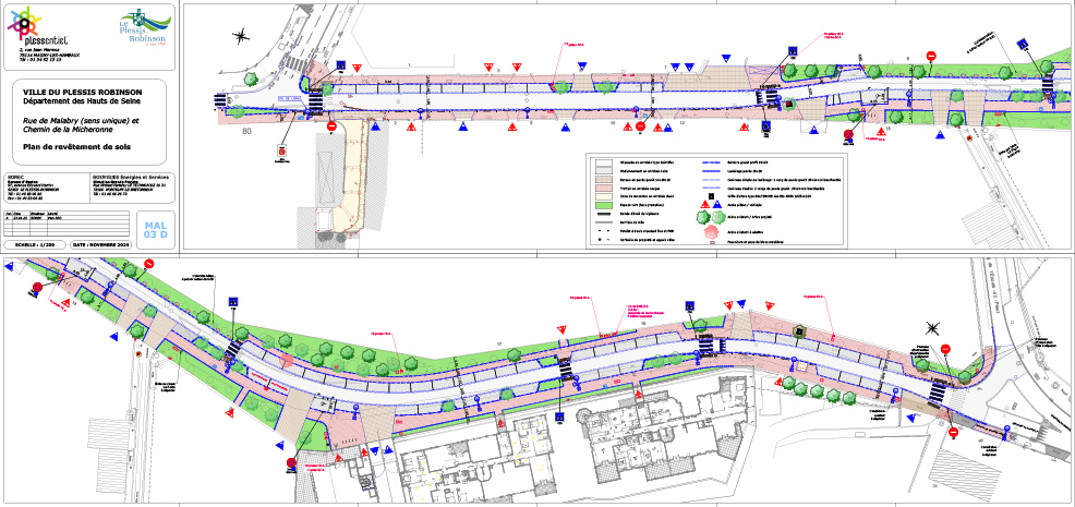 Travaux rue malabry le plan